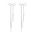 Foreign Trade Bow Temperament Long Fringe Earrings Women's New Trendy Non-Piercing Ear Clip High-Grade All-Match Earrings