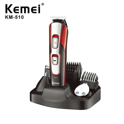 Cross-Border Factory Direct Supply 5-in-1 Beard Electric Cutting Machine Komei Km-510 Haircut Multi-Head Hair Clipper