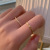 Micro Inlaid Zircon Open Two-Piece Ring Female Minority Simple Fashion Personalized Index Finger Ring Exquisite Design Ring