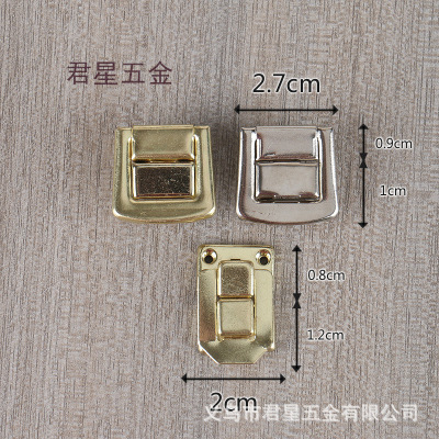 Wooden Box Lock Metal Buckle Silver White Modern Latch of Bags and Suitcases Taiping Buckle Electroplating Metal Buckle Wholesale Hot Sale
