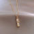 Online Influencer Necklace Female Niche Ins Style Clavicle Chain Refined Rhinestone Pendant New Fashion Ornament jewelry