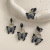 Japanese and Korean Earrings Sweet Cool Style Black Butterfly Studs Niche Trendy 2021 New Trendy Earrings Eardrops