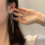Foreign Trade Bow Temperament Long Fringe Earrings Women's New Trendy Non-Piercing Ear Clip High-Grade All-Match Earrings