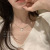 Love Pendant Necklace for Women Sweet Cool Style Hot Girl Internet Celebrity Necklace Accessories Niche Design Light Luxury All-Match Clavicle Chain