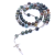 Foreign Trade Supply Cross Necklace Wholesale Natural Stone India Agate Beads Rosary Necklace