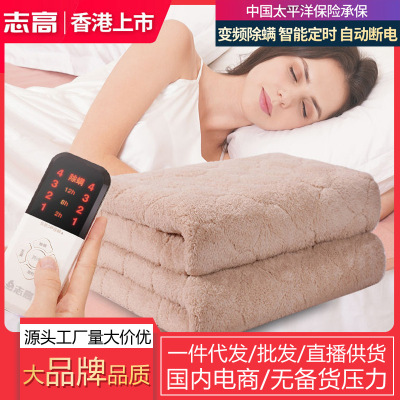 Chigo Electric Blanket Double Double Control Safety Temperature Control Household Non-Plumbing Single Student Dormitory Electric Blanket Radiation None