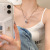 Black Love Pin Stitching Necklace Female High Sense Light Luxury Minority Design Clavicle Chain Sweet Cool Style Necklace Accessories