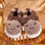 Children's Cotton Slippers Girls' Cartoon Bee Cute Home Cotton-Padded Shoes Fleece-Lined Boys' and Kids' Baby Girls' Slippers Bag Heel