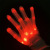 Amazon New Hand Bone LED Luminous Gloves Wansheng Children's Gloves Rainbow Fluorescent Props Flash Toys