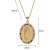 and American Fashion Cross-Border Religion Copper Micro Inlay Color Zircon Pendant Female Ornament Virgin Mary Necklace