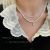 Dongdaemun Baroque Pearl Necklace Female Ins Style Double Layer Twin Fashion Temperament Necklace Clavicle Chain Fashion