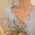 Sweet Bow Pearl Tassel Pendant Female Niche Design Fashion Short Necklace Temperament Wild Simple Necklace