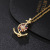 Boat Anchor Special-Interest Design Color Zircon SUNFLOWER Pendant Necklace Mild Luxury Retro Clavicle Chain Female