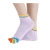 Yoga Socks Sub-Square Sliding Letter Dispensing Massage Toe Socks Cross-Border Sports Fitness Open Finger Color Finger