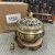 Factory Wholesale Copper Incense Burner Small Flat Three-Legged Incense Burner Household Joss-Stick Incense Coil Copper Crafts Incense Burner