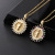 and American Fashion Cross-Border Religion Copper Micro Inlay Color Zircon Pendant Female Ornament Virgin Mary Necklace