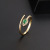 Bohemian Style Fashion European and American Style Copper Zircon Micro-Inlaid Gold-Plated Popular Snake Ring Opening Adjustable Ring Female