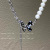 Butterfly Stitching Pearl Necklace Female Niche Design Advanced Clavicle Chain Cold Wind Sweet Cool Hot Girl Necklace Wholesale