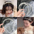 Korean Style Mori Girl Handmade and Simple All-Match Bright Pearl Headband Hairpin Lady Style Face Wash Hair Fixer Headband Headdress