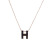 Ins Trendy Light Luxury Epoxy Titanium Steel Necklace Female Online Influencer High Sense Clavicle Chain Neck Chain