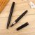 All Black Oblique Ballpoint Pen Signature Pen Frosted Advertising Marker Metal Roller Pen Fixed Logo Factory Direct Supply