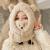 New Cute Bear Mask One-Piece Hat Women's Winter Cycling Thermal and Windproof Earmuffs Hat Scarf Winter Neck Warmer