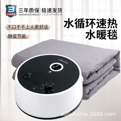 Mute Water Heater Mattress Double Electric Blanket Intelligent Constant Temperature Water and Electricity Separation Single Electric Hot Water Kang Multi-Person Water and Electricity Cushion
