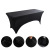 Outdoor Wedding Movable Rectangular Elastic Tablecloth Black and White Solid Color Cocktail Table Top 4 Ft6ft Elastic Table Cover