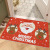 New Christmas Door Mat Household Entrance Door Earth Removing Mat PVC Cartoon Wire Ring Non-Slip Carpet