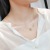 Necklace Women's Fashion Small Blessing Card Hanging Piece Pendant 18K Gold Plated Online Influencer Clavicle Chain