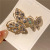 Crystal Brooch Women's Cardigan Stylish Corsage Opal Wardrobe Malfunction Proof Pin Sweater Coat Clothes Decorations