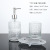 Bathroom Sannitizer Replacement Bottle Set Washing Cup Gargle Cup Bathroom Hotel Bathroom Three-Piece Bathroom Soap Solution Tray