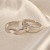 Women's and White Dews Couple Ring Super Wedding Ring Couple Rings Wholesale Men's and Women's Starry Couple Rings White Copper Material