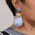 Heart Earrings Creative Drop Earrings Elegant Female Peach Heart Pendant Earrings Fashion Earrings High-Grade Wholesale