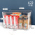 Transparent Storage Box PET Plastic Storage Box with Lid Moisture-Proof Dustproof Grains Snack Underwear Storage Box
