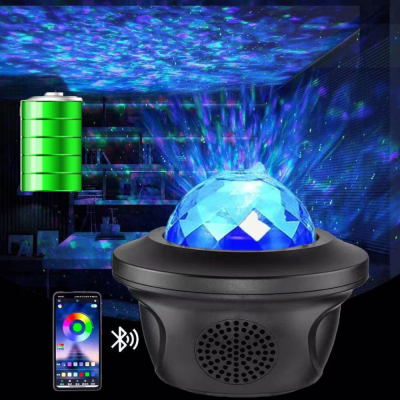 Factory direct sales bluetooth speaker star projection water pattern star light