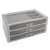 Three-Drawer Cosmetics Storage Box Jewelry Necklace Finishing Box Earring Ring Display Stand Flannel Tray Storage Box