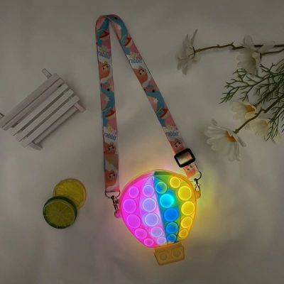Factory Direct Sales Mouse Killer Pioneer Bag Hot Selling Product Children's Decompression Bubble Music Silicone Bag Cartoon Backpack Coin Purse