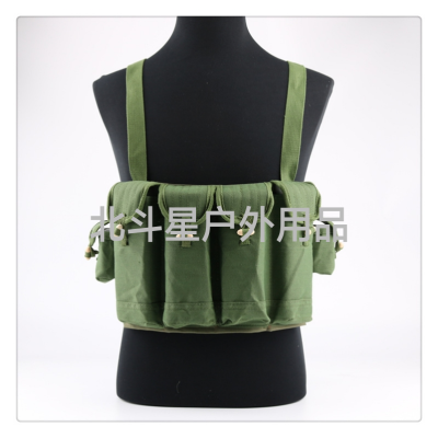 AK Apron Film and Television Props Retro Clothing Army Green Canvas Cartridge Clip Pouch 81 Bags Canvas Bag