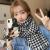 2022 New Classic Houndstooth Scarf Female Autumn and Winter All-Matching Girlish Student Couple Scarf Tide Factory Direct Sales