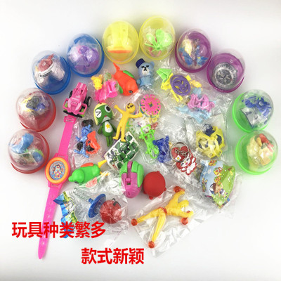 1 Yuan 2 Yuan Capsule Toy Machine Mixed Capsule Toy 50mm Flat Children's Toys Puzzle Egg Capsule Toy Game Hall Gifts Capsule Ball