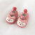 22 Autumn and Winter Fleece-Lined Doll Cute Baby Toddler Shoes Thickened Lace-up Room Socks Soft Bottom Non-Slip Cartoon Kid's Socks