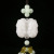 New White Jade Automobile Hanging Ornament Beaded Double Pixiu Car Decoration