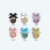 Internet Celebrity New Nail Beauty Colorful Diamond Bow Jewelry Candy Bow Pendant Colorful Full Diamond PQ-100