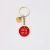 Lucky Persimmon Fruit Word Plate Protective Talisman Lucky Card Keychain Alloy Pendant DIY Accessories Handbag Pendant Gift