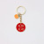 Lucky Persimmon Fruit Word Plate Protective Talisman Lucky Card Keychain Alloy Pendant DIY Accessories Handbag Pendant Gift