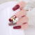 Nail Ornament Wholesale LZ Internet Celebrity Nail Art Bell Ornaments Real Gold Nail Beauty Zircon Ornament Xiaohongshu Same Style Bell