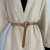 Factory Wholesale Cowhide Belt Women's Fashion All-Match Xiaoxi Decorative Windbreaker Sweater Knotted Women's Leather Belt