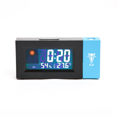 Factory Sales Electronic Color Screen Weather Station Clock Weather Forecast Projection Clock 8290 Color Screen Rotation Electronic Clock