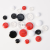 Round Resin Button 2/4 Holes Button Mixed Color Assorted Sizes Button for Crafts Sewing DIY Manual Plastic Button